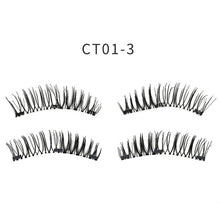 Load image into Gallery viewer, 3D magnetic eyelashes With 3/4 Magnets handmade makeup Mink eyelashes extended false eyelashes Reusable false eyelashes Dropship
