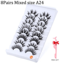 Load image into Gallery viewer, 5/8/10 pairs 3D Mink Lashes Natural False Eyelashes Dramatic Volume Fake Lashes Makeup Eyelash Extension Silk Eyelashes
