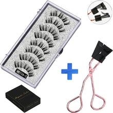 Load image into Gallery viewer, New MBA 5 Magnetic Eyelashes Curler Set Long 3D Mink Magnetic lashes Wear faux cils magnetique Natural Thick False Eyelashes
