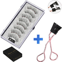 Load image into Gallery viewer, New MBA 5 Magnetic Eyelashes Curler Set Long 3D Mink Magnetic lashes Wear faux cils magnetique Natural Thick False Eyelashes
