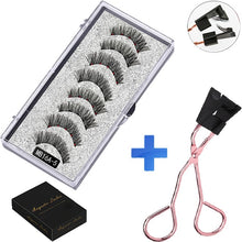 Load image into Gallery viewer, New MBA 5 Magnetic Eyelashes Curler Set Long 3D Mink Magnetic lashes Wear faux cils magnetique Natural Thick False Eyelashes
