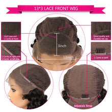 Load image into Gallery viewer, Yomagic Hair Body Wave Lace Front Wigs for Women Black Color Synthetic Hair Glueless Lace Wigs with Natural Hairline
