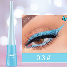 Load image into Gallery viewer, Cmaadu colorful liquid eyeliner blue waterproof long lasting liquid eyeliner diamond matte eyeliner gel cosmetics HF153
