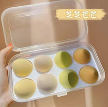 Load image into Gallery viewer, 1/4/8pcs New Beauty Egg Set Gourd Water Drop Puff Makeup Puff Set Colorful Cushion Cosmestic Sponge Egg Tool Wet and Dry Use
