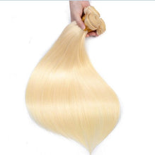 Load image into Gallery viewer, Blonde 613 Color 28 30 32 34 36 38 40 Inch Long Brazilian Straight Hair Bundle Human Hair Remy Brazilian Hair Weave Bundles
