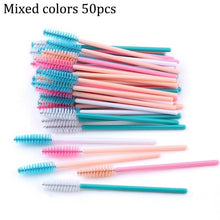 Load image into Gallery viewer, Eyelash Extension Disposable Eyebrow brush Mascara Wand Applicator Spoolers Eye Lashes Cosmetic Brushes Set makeup tools
