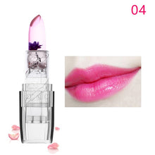 Load image into Gallery viewer, Hot Sale Flower Moisturizing Long Lasting Lipstick Color Jelly Transparent Temperature Change matte lipstick Lip Balm Makeup
