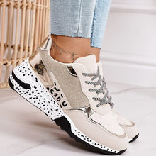 Load image into Gallery viewer, Spring Lace-Up Platform Sports Shoes for Women Breathable Ladies Sneakers Leopard Print Faux Fur Sneakers Women&#39;s Casual Shoes
