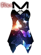 Load image into Gallery viewer, Tank Top Women Sleeveless Irregular Hem Sleeveless Shirts Summer Casual Harajuku Butterfly Print Sexy Female Vest Tshirts Tops
