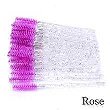 Load image into Gallery viewer, Eyelash Extension Disposable Eyebrow brush Mascara Wand Applicator Spoolers Eye Lashes Cosmetic Brushes Set makeup tools
