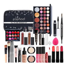 Load image into Gallery viewer, ALL IN ONE Makeup Kit Eyeshadow Eyeliner Foundation Cream Makeup Bag Concealer Lipstick Brush Make Up Kit With Makeup Bag
