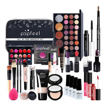 Load image into Gallery viewer, ALL IN ONE Makeup Kit Eyeshadow Eyeliner Foundation Cream Makeup Bag Concealer Lipstick Brush Make Up Kit With Makeup Bag
