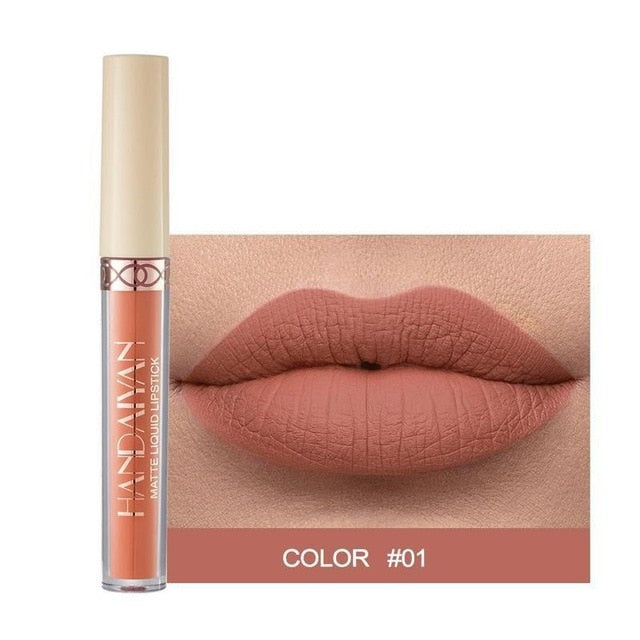 1pcs Velvet Lip Glaze Matte Lipstick Set Waterproof Long Lasting Moisturizing Lipstick Tubes Women Lip Tint Coametic Makeup