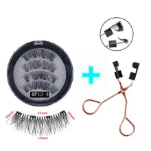 Load image into Gallery viewer, 3D magnetic eyelashes With 3/4 Magnets handmade makeup Mink eyelashes extended false eyelashes Reusable false eyelashes Dropship
