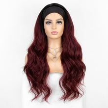 Load image into Gallery viewer, kryssma Long Wavy Headband Wig for Black Women None Replacement Body Wave Synthetic Headwraps Hair Wig 2020 New Fashion
