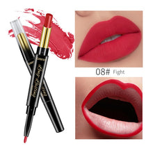 Load image into Gallery viewer, QIBEST 2 In 1 Lipstick Pen Lip Liner Lipstick Pencil Lips Makeup Women Cosmetics Long Lasting Waterproof Matte Lip Pencil
