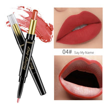 Load image into Gallery viewer, QIBEST 2 In 1 Lipstick Pen Lip Liner Lipstick Pencil Lips Makeup Women Cosmetics Long Lasting Waterproof Matte Lip Pencil
