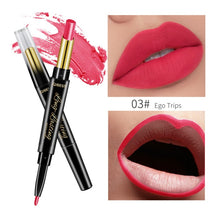 Load image into Gallery viewer, QIBEST 2 In 1 Lipstick Pen Lip Liner Lipstick Pencil Lips Makeup Women Cosmetics Long Lasting Waterproof Matte Lip Pencil
