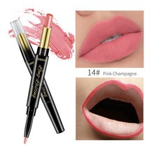 Load image into Gallery viewer, QIBEST 2 In 1 Lipstick Pen Lip Liner Lipstick Pencil Lips Makeup Women Cosmetics Long Lasting Waterproof Matte Lip Pencil
