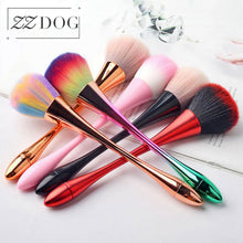 Load image into Gallery viewer, ZZDOG 1Pcs Champagne Fluffy Makeup Brush Large Powder Foundation Blush Contour Compensate Professional Face Cosmetic Beauty Tool
