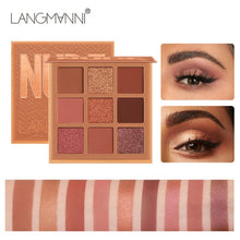 Load image into Gallery viewer, Fashion eyeshadow palette 9Colors Matte EyeShadow naked palette Glitter eye shadow MakeUp Nude MakeUp set Korea Cosmetics
