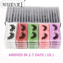 Load image into Gallery viewer, Wholesale Mink Eyelashes 10/30/50/100pcs 3d Mink Lashes Natural false Eyelashes messy fake Eyelashes Makeup False Lashes In Bulk
