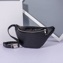 Load image into Gallery viewer, New Ladies Fashion Black White Fanny Packs Tassel Waist Pack Phone Pocket Leather Belt Bag For Women PU Wild Waist Bags G141
