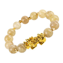 Load image into Gallery viewer, Fengshui Prosperity Bracelet 10mm Natural Bead Bracelets Single Pi Xiu / Pi Yao Attract Wealth Health and Good Luck Wrist Chain
