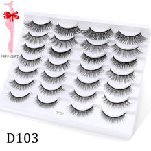 Load image into Gallery viewer, 5/8/10 pairs 3D Mink Lashes Natural False Eyelashes Dramatic Volume Fake Lashes Makeup Eyelash Extension Silk Eyelashes
