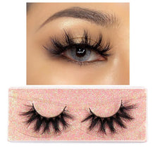 Load image into Gallery viewer, FOXESJI Makeup Eyelashes 3D Mink Lashes Fluffy Soft Wispy Natural Cross Eyelash Extension Reusable Lashes Mink False Eyelashes
