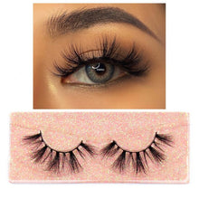 Load image into Gallery viewer, FOXESJI Makeup Eyelashes 3D Mink Lashes Fluffy Soft Wispy Natural Cross Eyelash Extension Reusable Lashes Mink False Eyelashes
