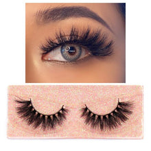 Load image into Gallery viewer, FOXESJI Makeup Eyelashes 3D Mink Lashes Fluffy Soft Wispy Natural Cross Eyelash Extension Reusable Lashes Mink False Eyelashes
