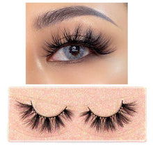 Load image into Gallery viewer, FOXESJI Makeup Eyelashes 3D Mink Lashes Fluffy Soft Wispy Natural Cross Eyelash Extension Reusable Lashes Mink False Eyelashes
