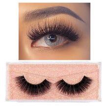 Load image into Gallery viewer, FOXESJI Makeup Eyelashes 3D Mink Lashes Fluffy Soft Wispy Natural Cross Eyelash Extension Reusable Lashes Mink False Eyelashes
