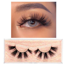 Load image into Gallery viewer, FOXESJI Makeup Eyelashes 3D Mink Lashes Fluffy Soft Wispy Natural Cross Eyelash Extension Reusable Lashes Mink False Eyelashes
