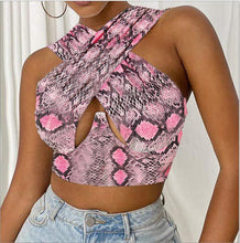 Load image into Gallery viewer, Adogirl Crop Top Cross Hollow Out Wrapped Corset Vest S-3XL Women Sexy Backless Tanks Slim T-shirt Drop Ship Wholesale
