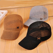 Load image into Gallery viewer, 2018 New Hollow Summer Snapback Baseball Caps Letter M Equestrian Cap For Women Girls Breathable Sun Hat
